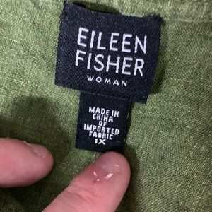 Eileen Fisher Tops - Eileen Fisher | Green Linen Button Down Blouse 1X Eileen Fisher Tops - Eileen Fisher | Green Linen Button Down Blouse 1X